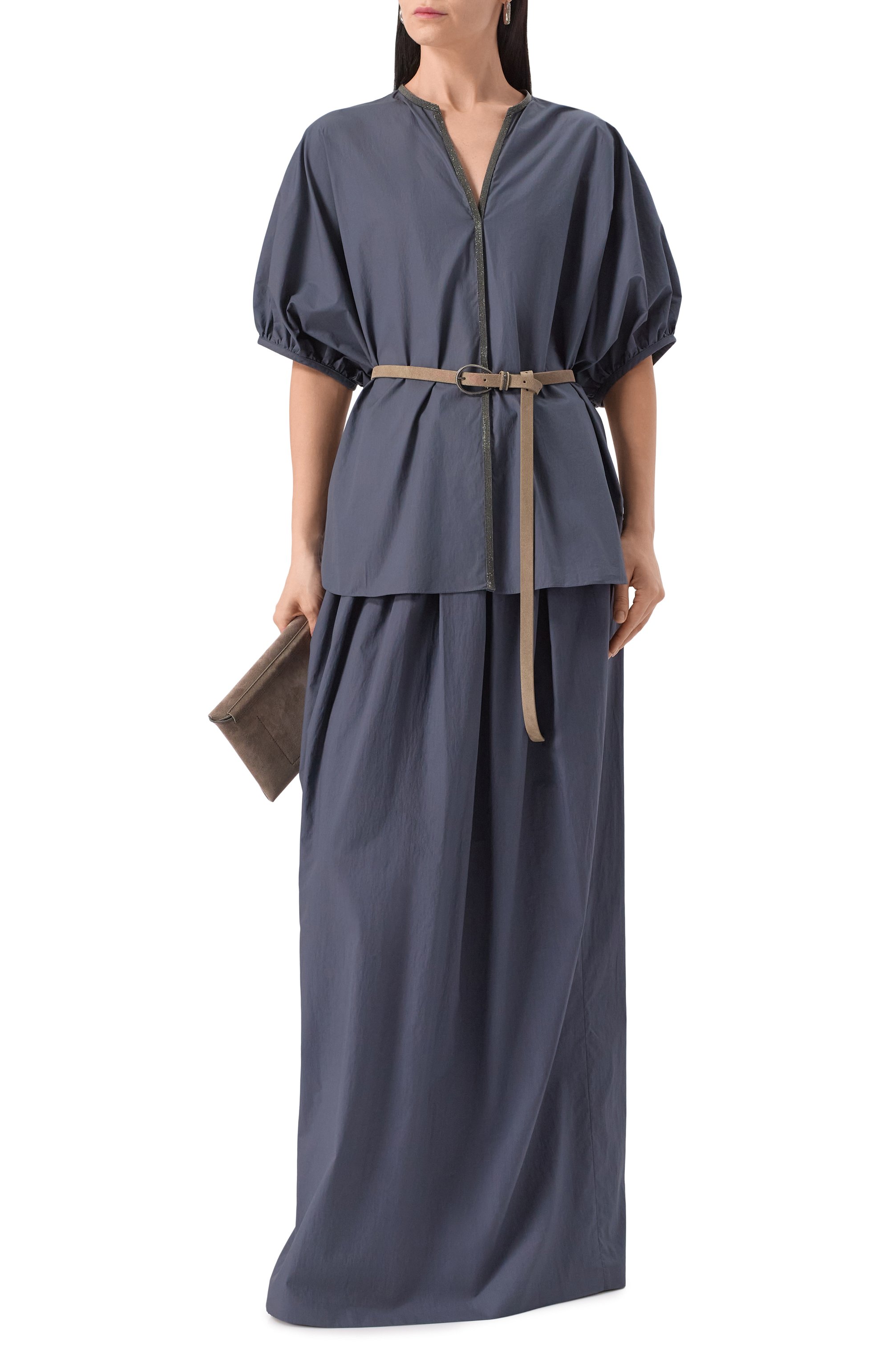 Хлопковая блузка BRUNELLO CUCINELLI, арт. M0H93HB802, фото 2