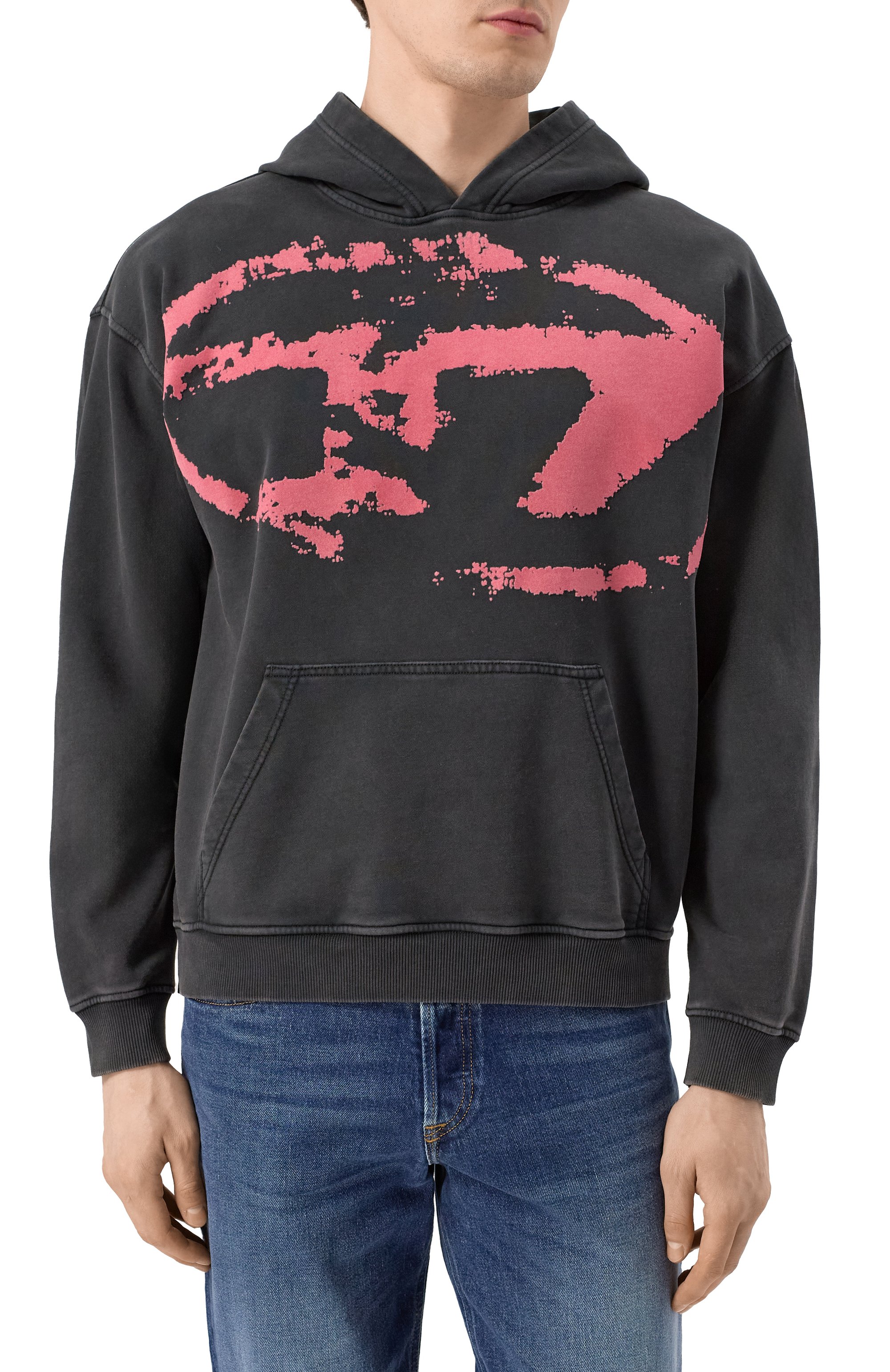 Хлопковое худи DIESEL, арт. A16913/0TKAC, фото 3