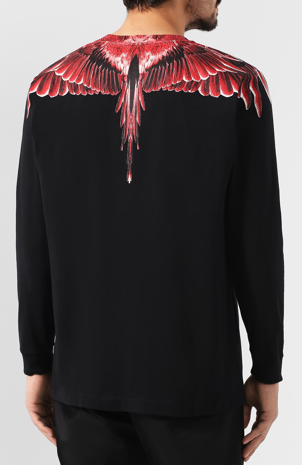 Хлопковый лонгслив MARCELO BURLON, арт. CMAB007E19001003, фото 4