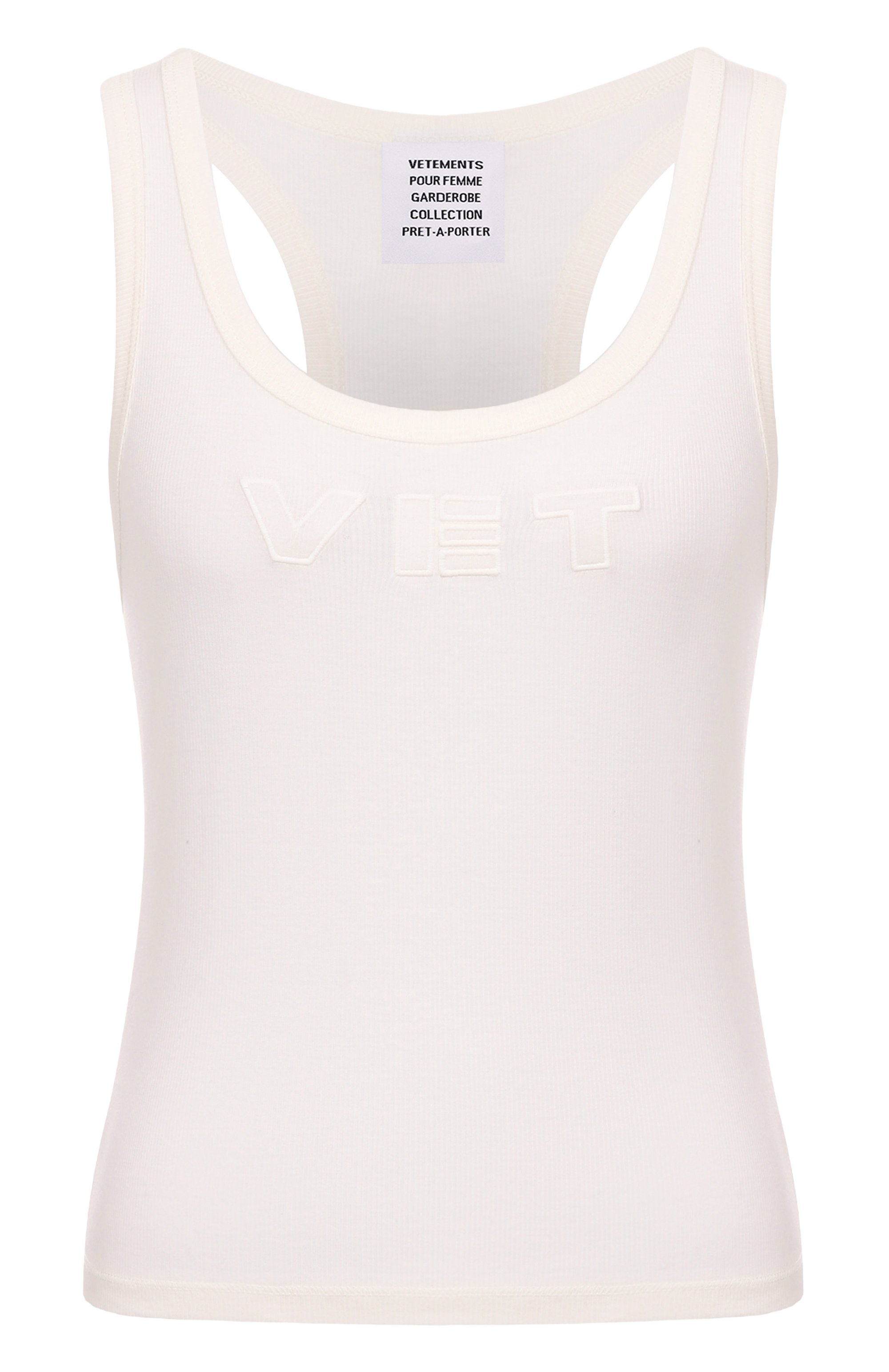 Хлопковая майка VETEMENTS, арт. WH76TT200W, фото 1