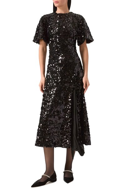 Платье с отделкой пайетками GANNI, арт. T4044, фото 3