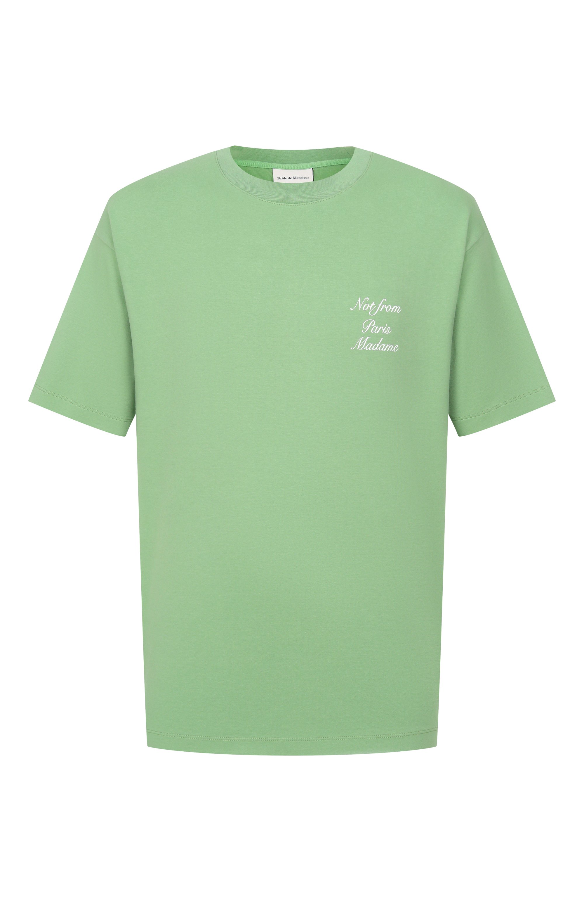 Хлопковая футболка DROLE DE MONSIEUR, арт. K-TS209-C0002-LGN, фото 1