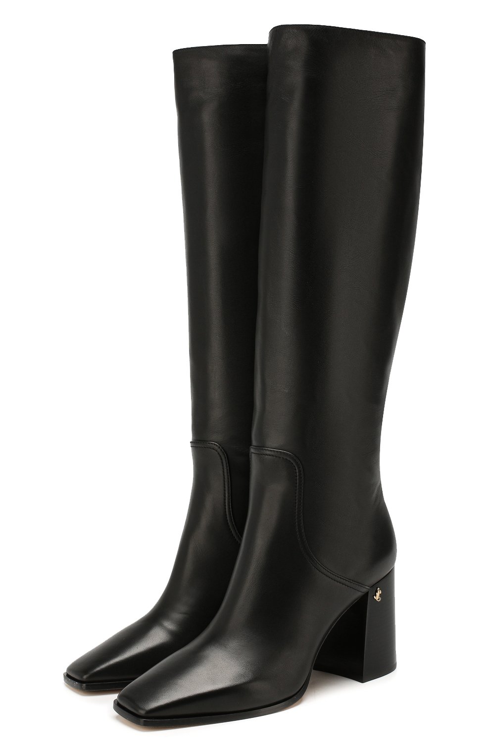 Кожаные сапоги brionne 85 JIMMY CHOO черного цвета по цене 117500 руб., арт. BRI0NNE 85/SLQ, фото 1 Кожаные сапоги brionne 85 JIMMY CHOO, арт. BRI0NNE 85/SLQ, фото 1