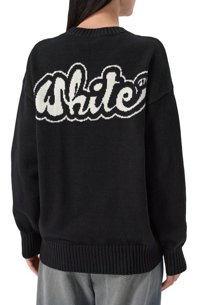 Свитер из хлопка и кашемира OFF-WHITE, арт. 0WHE109S25KNI001, фото 4