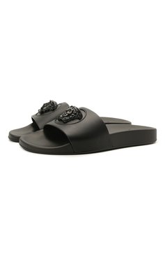 Кожаные шлепанцы VERSACE, арт. DST640C/DV46G, фото 1