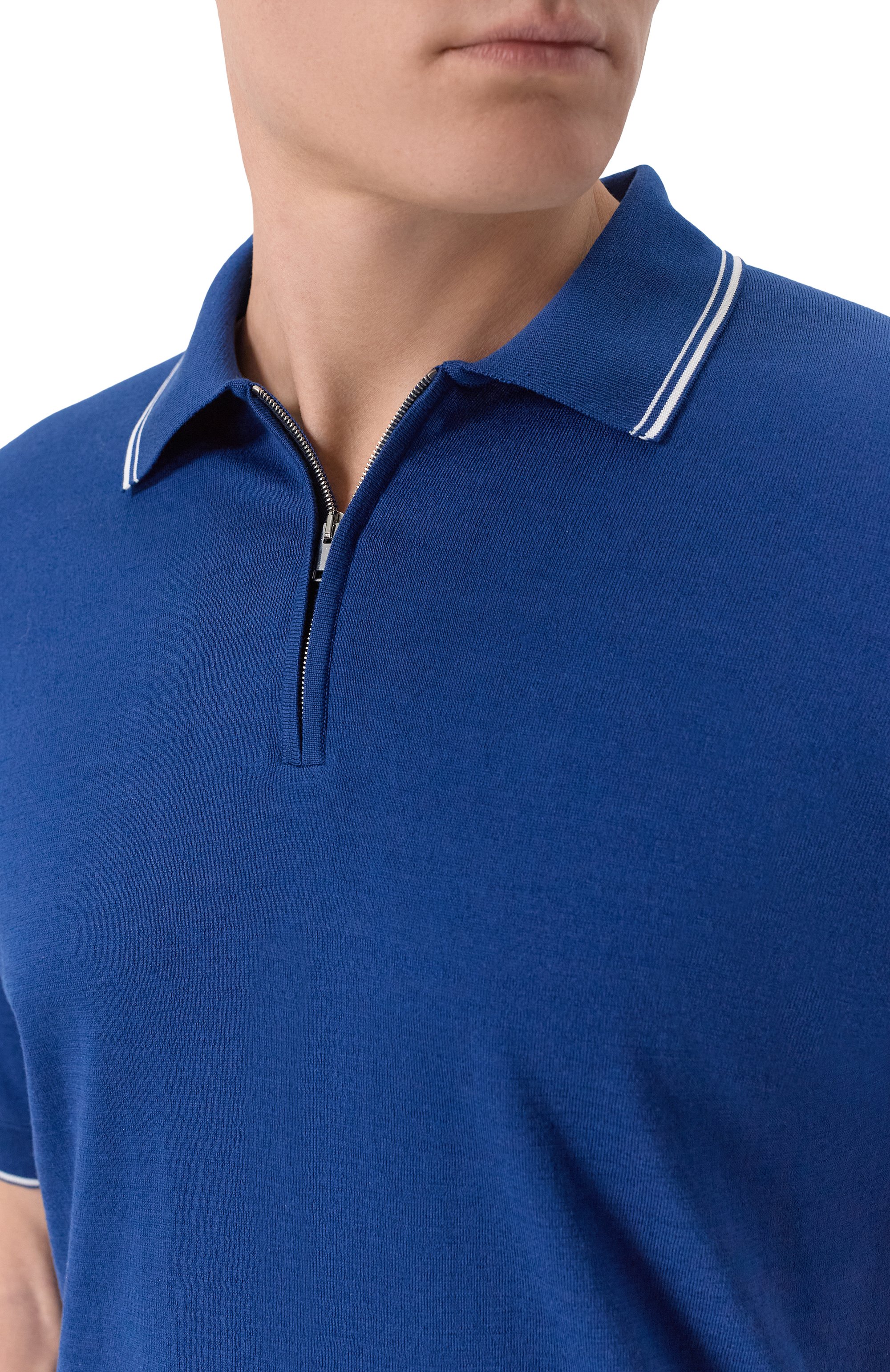 Поло из хлопка и шелка MVST, арт. M26.CSM.K425, фото 5