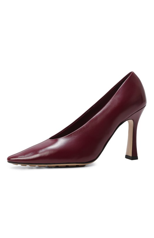 Кожаные туфли Sofia Bottega Veneta 827710/V3H90 Бордовый  827710/V3H90 Фото 4