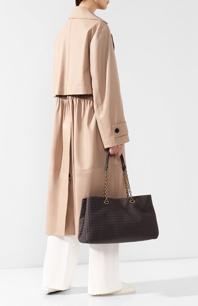 Сумка-тоут с плетением intrecciato BOTTEGA VENETA сиреневого цвета по цене 315000 руб., арт. 389413/V00AD, фото 2 Сумка-тоут с плетением intrecciato BOTTEGA VENETA, арт. 389413/V00AD, фото 2