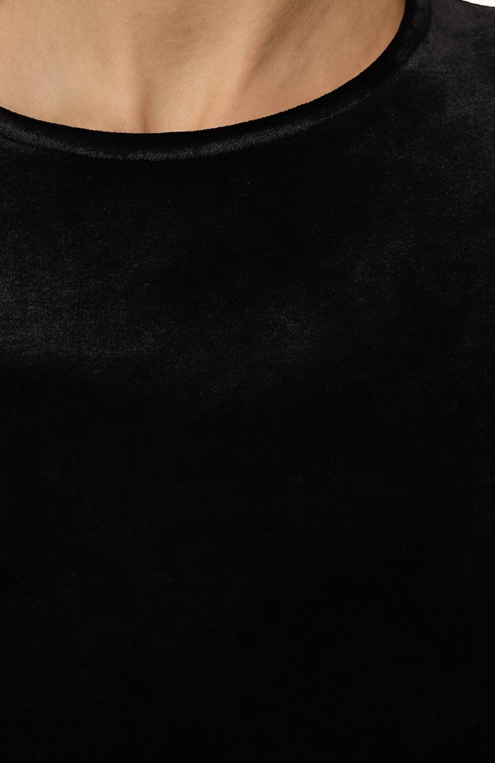 Бархатный топ GIORGIO ARMANI черного цвета по цене 69950 руб., арт. 6DAM74/AJZXZ, фото 5 Бархатный топ GIORGIO ARMANI, арт. 6DAM74/AJZXZ, фото 5