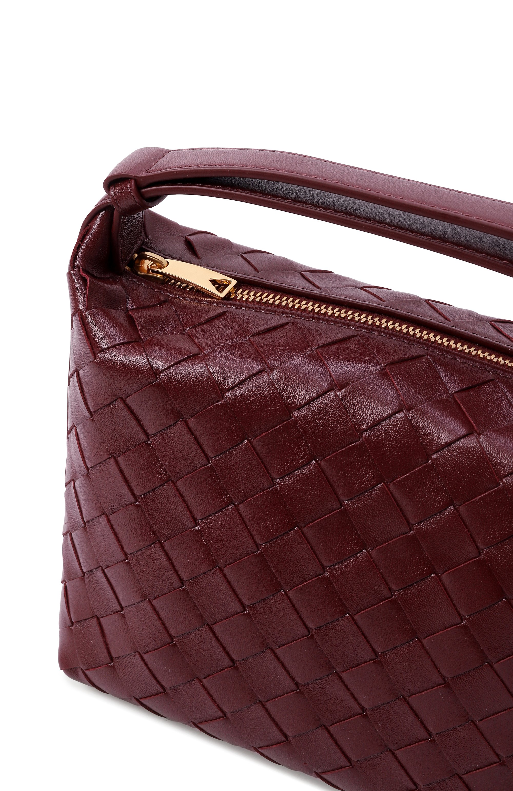 Сумка wallace mini BOTTEGA VENETA бордового цвета по цене 299500 руб., арт. 754443 V3IV1, фото 3 Сумка wallace mini BOTTEGA VENETA, арт. 754443 V3IV1, фото 3