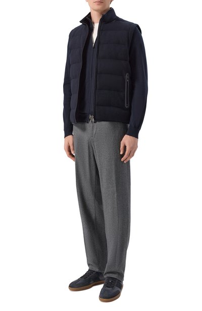 Утепленный жилет CORNELIANI темно-синего цвета по цене 118000 руб., арт. 28C5U0/2A20111, фото 2 Утепленный жилет CORNELIANI, арт. 28C5U0/2A20111, фото 2