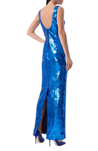 Платье с отделкой пайетками DOLCE & GABBANA, арт. I6I05W/FLSEP, фото 4