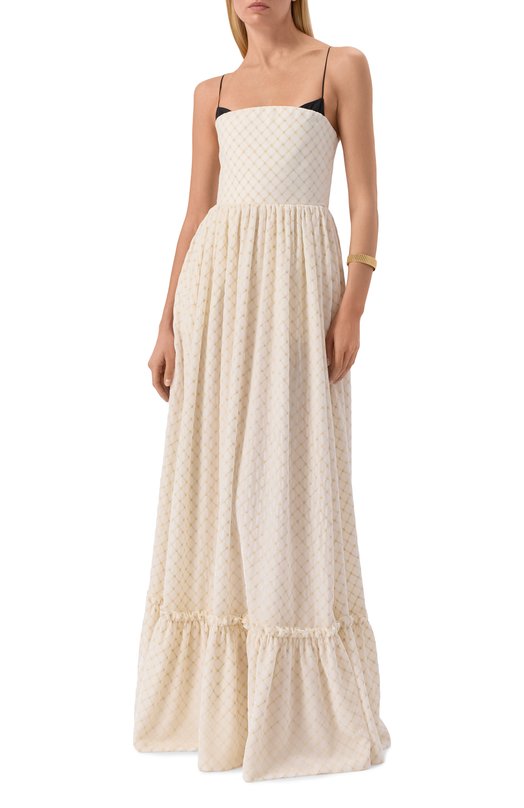 Шелковое платье Giulia Gurman D11 Кремовый  D11 Фото 2