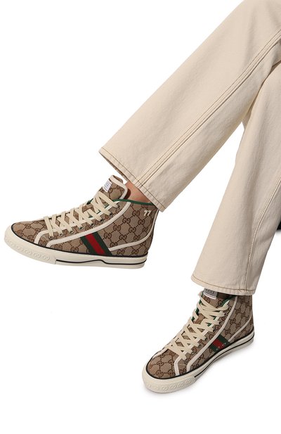 Текстильные кеды tennis 1977 GUCCI, арт. 627838 HVK70, фото 3