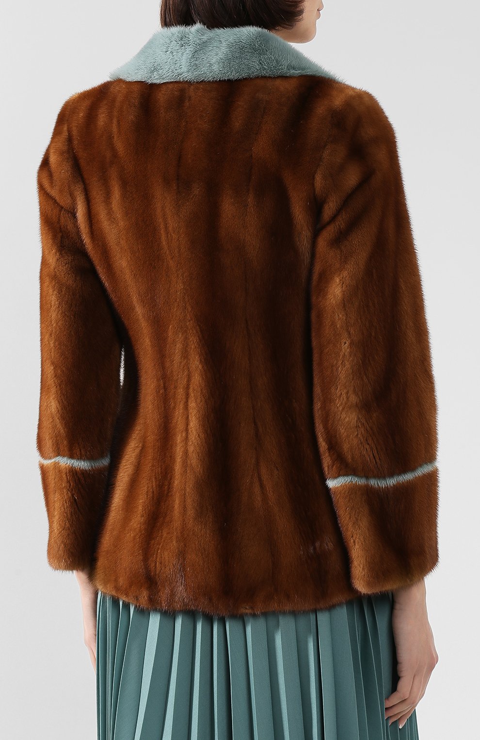 Шуба из меха норки FENDI, арт. FNE39H A3UE, фото 4