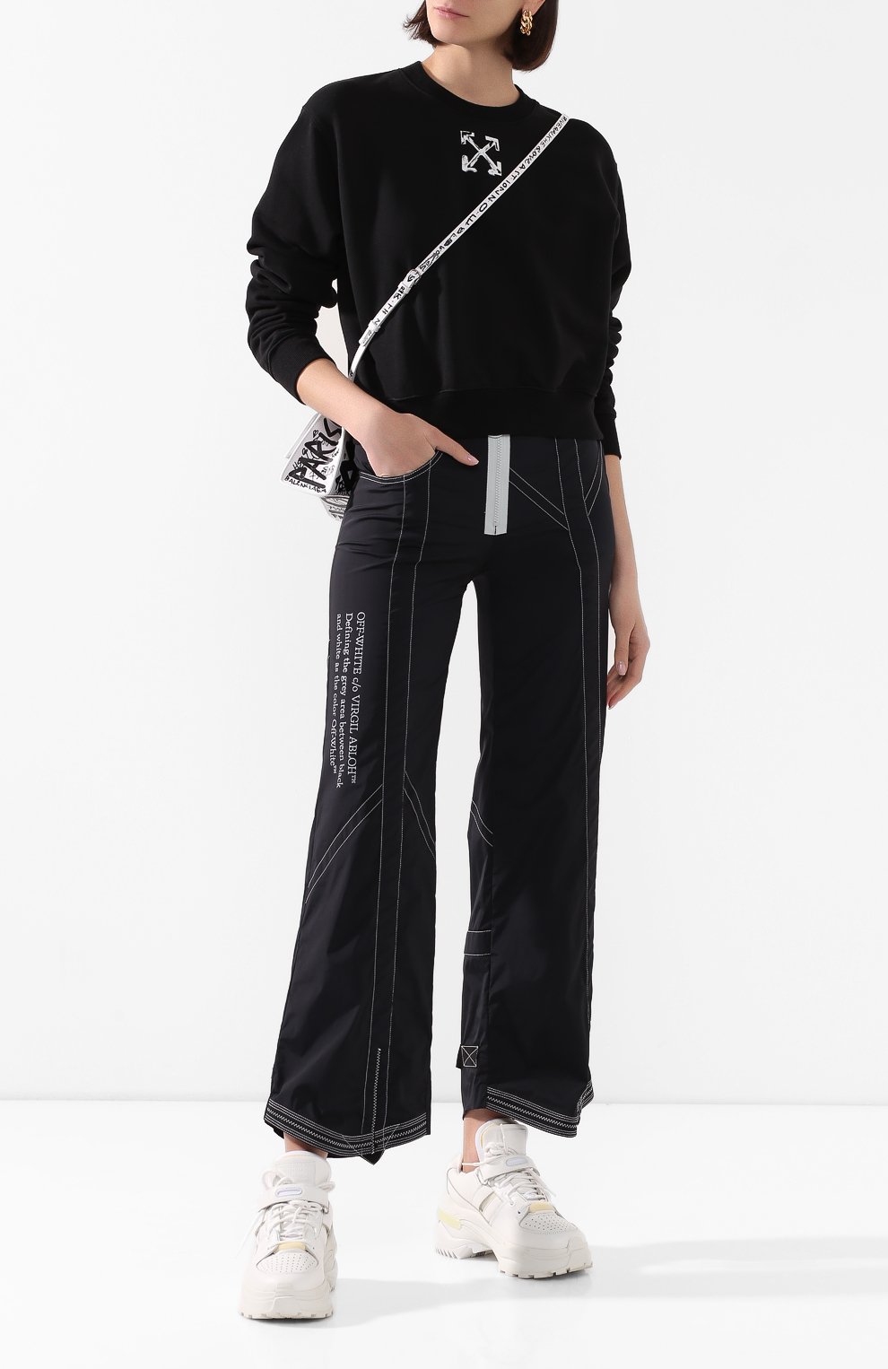 Хлопковый свитшот OFF-WHITE, арт. 0WBA026S20FLE0041001, фото 2