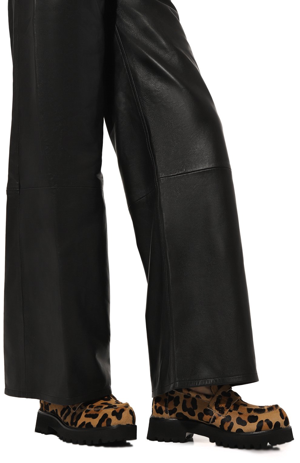 Кожаные пенни-лоферы goldie AGL, арт. D836002PG/TRACK, фото 3