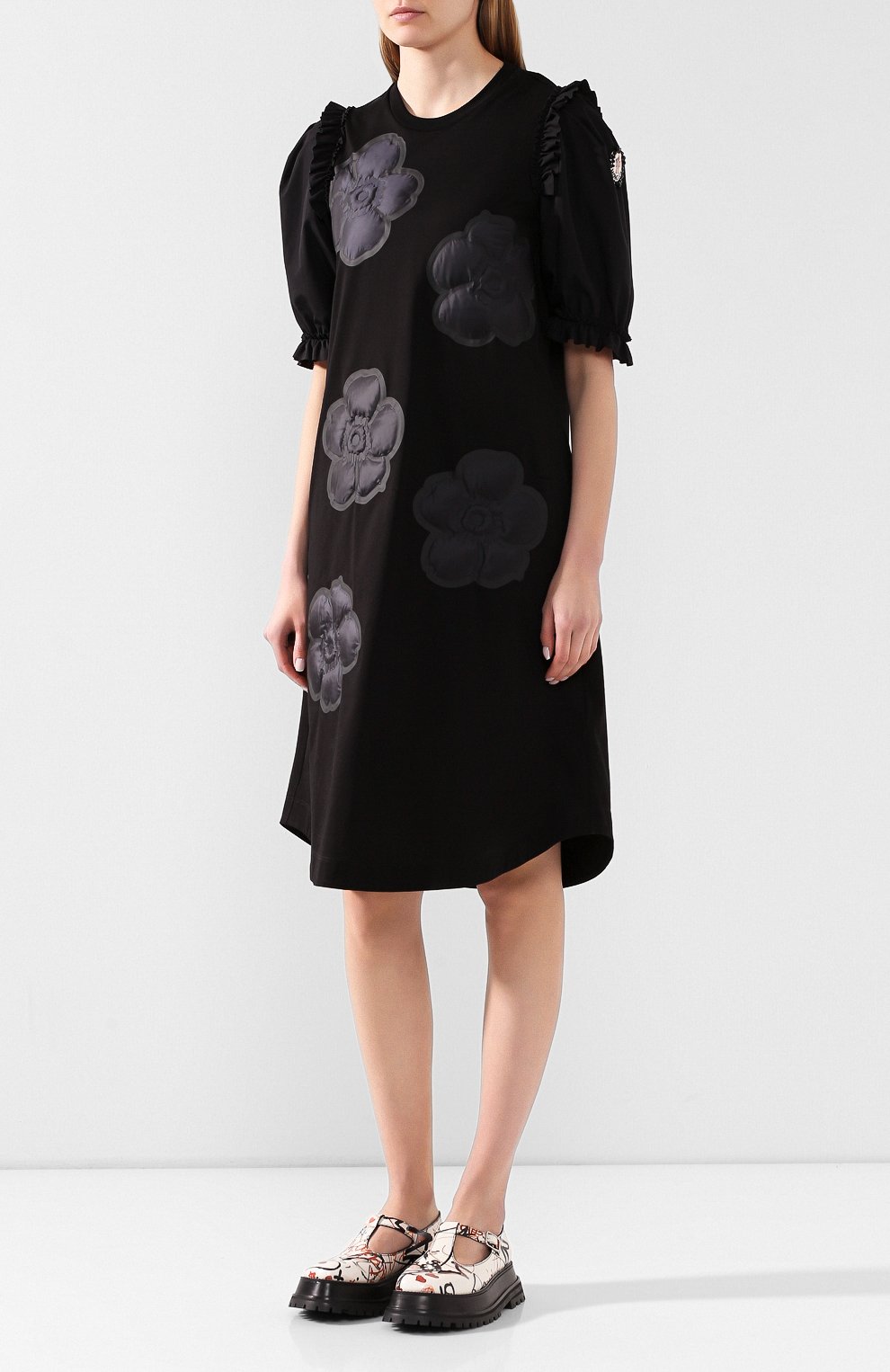 Платье 4 moncler simone rocha MONCLER GENIUS черного цвета по цене 74850 руб., арт. F1-09W-8I700-40-829H6, фото 3 Платье 4 moncler simone rocha MONCLER GENIUS, арт. F1-09W-8I700-40-829H6, фото 3