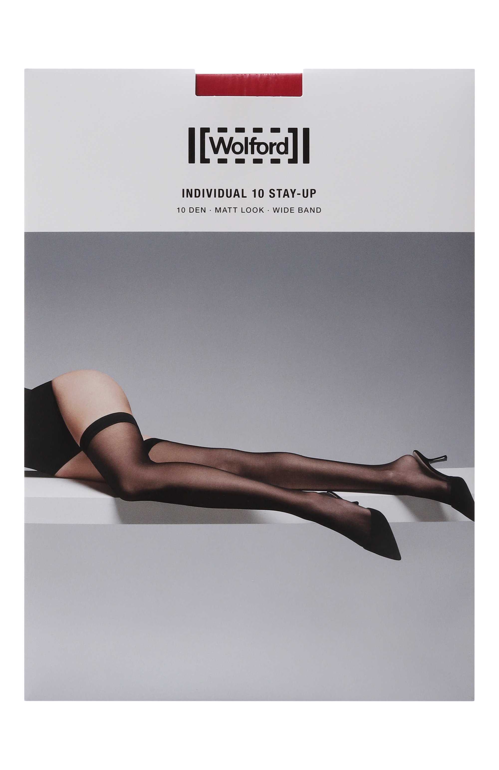 Чулки WOLFORD красного цвета по цене 6900 руб., арт. 21663, фото 1 Чулки WOLFORD, арт. 21663, фото 1