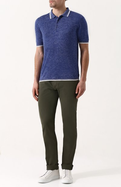 Поло из шелка и льна KITON, арт. UK285, фото 2