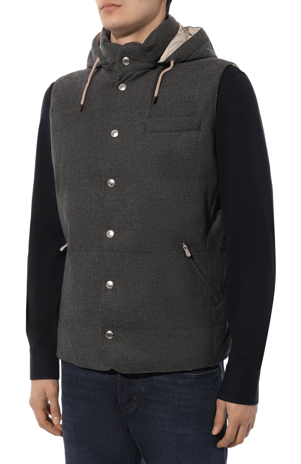 Пуховый жилет BRUNELLO CUCINELLI, арт. MM4851162, фото 3