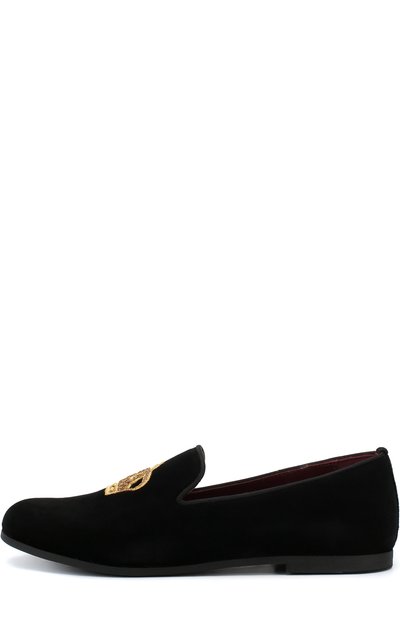 Текстильные слиперы с вышивкой DOLCE & GABBANA, арт. DA0297/AE173/29-36, фото 2