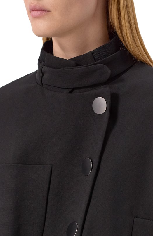 Шелковый бомбер Giorgio Armani GW001784/TE16469 Чёрный  GW001784/TE16469 Фото 5