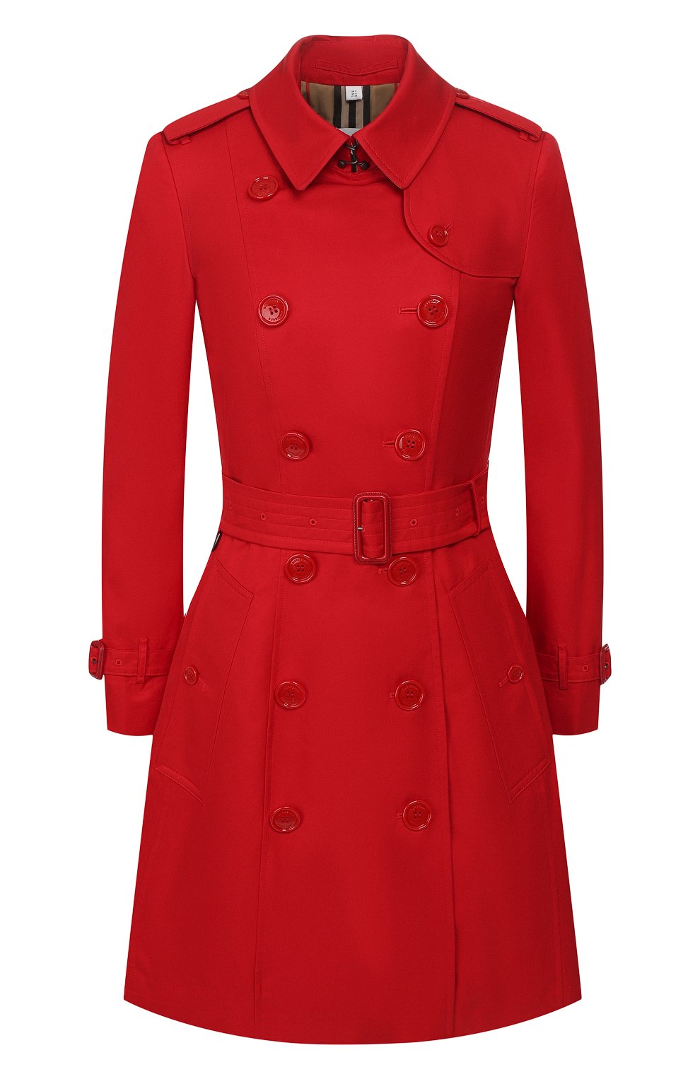 Хлопковый тренч chelsea BURBERRY красного цвета по цене 266000 руб., арт. 8010041, фото 1 Хлопковый тренч chelsea BURBERRY, арт. 8010041, фото 1