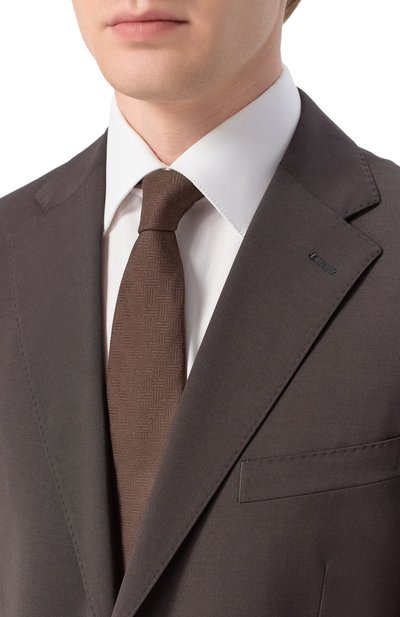 Галстук из шелка и хлопка ZILLI, арт. CRAV02M0614VNJQ00, фото 2