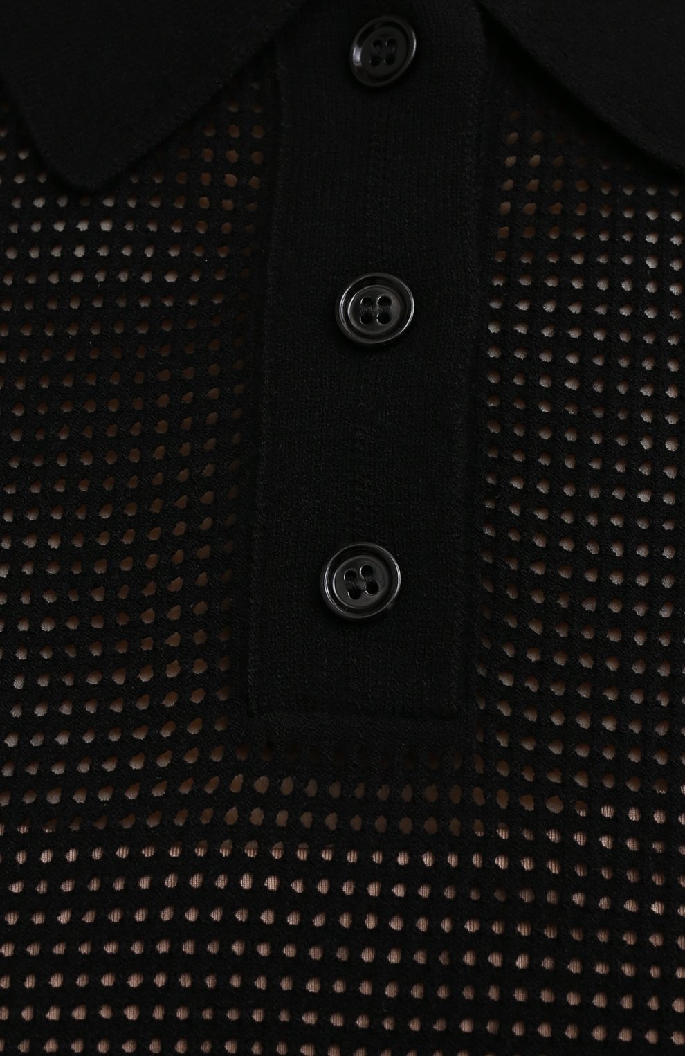 Поло из вискозы DRIES VAN NOTEN черного цвета по цене 49750 руб., арт. 211-11217-2700, фото 5 Поло из вискозы DRIES VAN NOTEN, арт. 211-11217-2700, фото 5