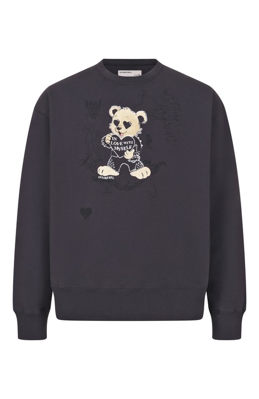 Хлопковый свитшот DOMREBEL M M0I/SWEATSHIRT Серый M M0I/SWEATSHIRT