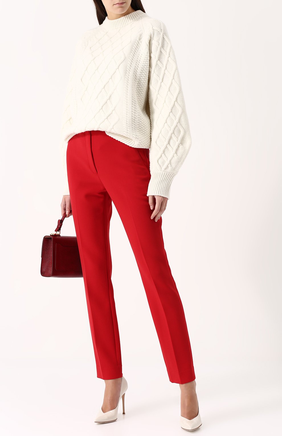 Шерстяные брюки прямого кроя со стрелками RALPH LAUREN, арт. 290690523, фото 2