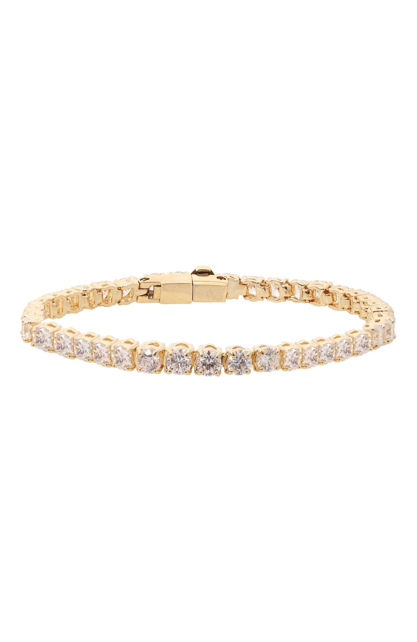 Браслет matrix tennis SWAROVSKI золотого цвета по цене 33900 руб., арт. 5657664, фото 1 Браслет matrix tennis SWAROVSKI, арт. 5657664, фото 1