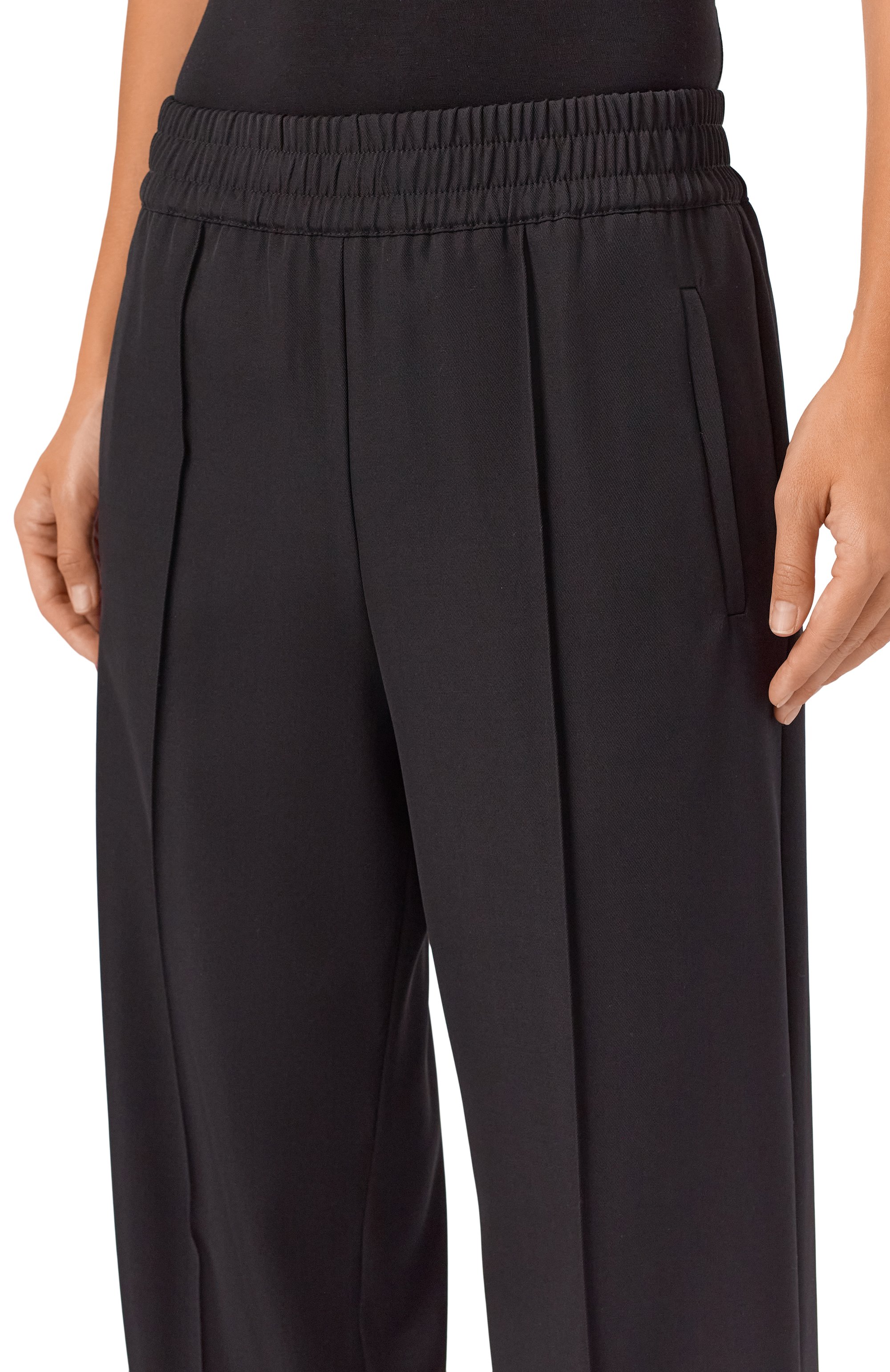 Шерстяные брюки DOLCE & GABBANA черного цвета по цене 98000 руб., арт. FTC6ZT/FU20W, фото 5 Шерстяные брюки DOLCE & GABBANA, арт. FTC6ZT/FU20W, фото 5