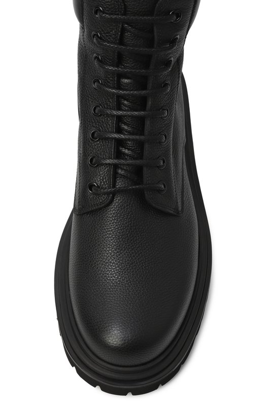 Кожаные ботинки Dolce & Gabbana A60613/A6H47 Чёрный  A60613/A6H47 Фото 6