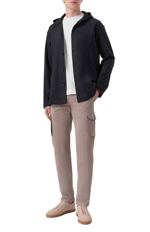 Шерстяная рубашка Kiton UMCLUCAK0124G05 Синий  UMCLUCAK0124G05 Фото 2