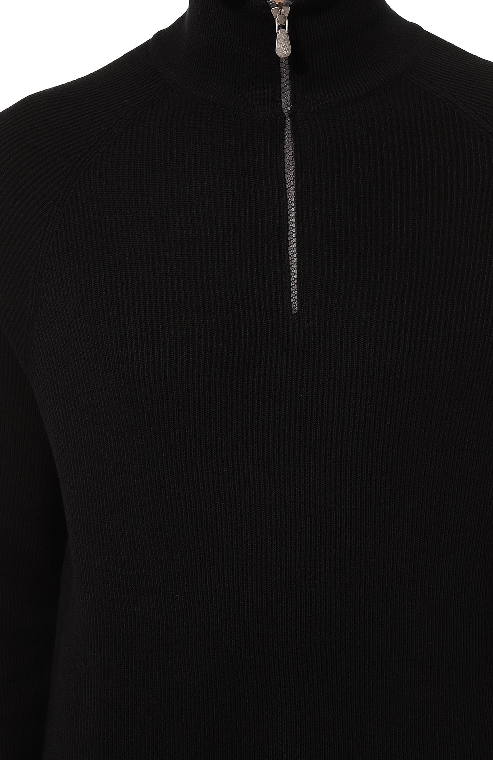 Хлопковый джемпер BRUNELLO CUCINELLI черного цвета по цене 110000 руб., арт. M2900B2021, фото 5 Хлопковый джемпер BRUNELLO CUCINELLI, арт. M2900B2021, фото 5