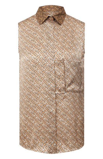 Женский шелковый топ BURBERRY, арт. 8014302