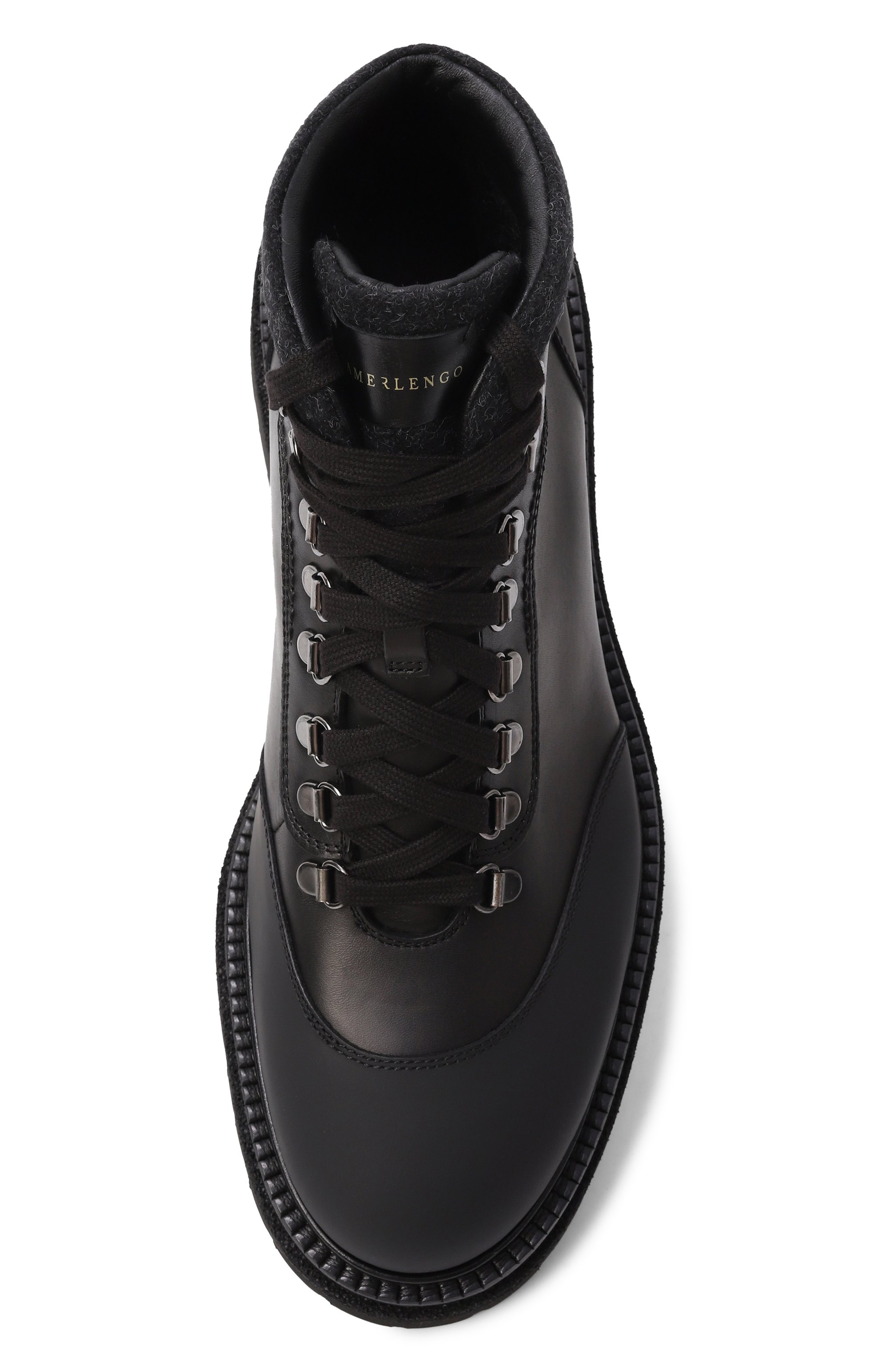 Кожаные хайкеры CAMERLENGO, арт. 16821/G0LMAR/FUR, фото 6