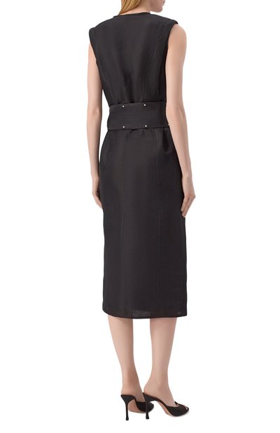 Платье из вискозы и льна FREEAGE, арт. WS25.DR138.2070.900, фото 4