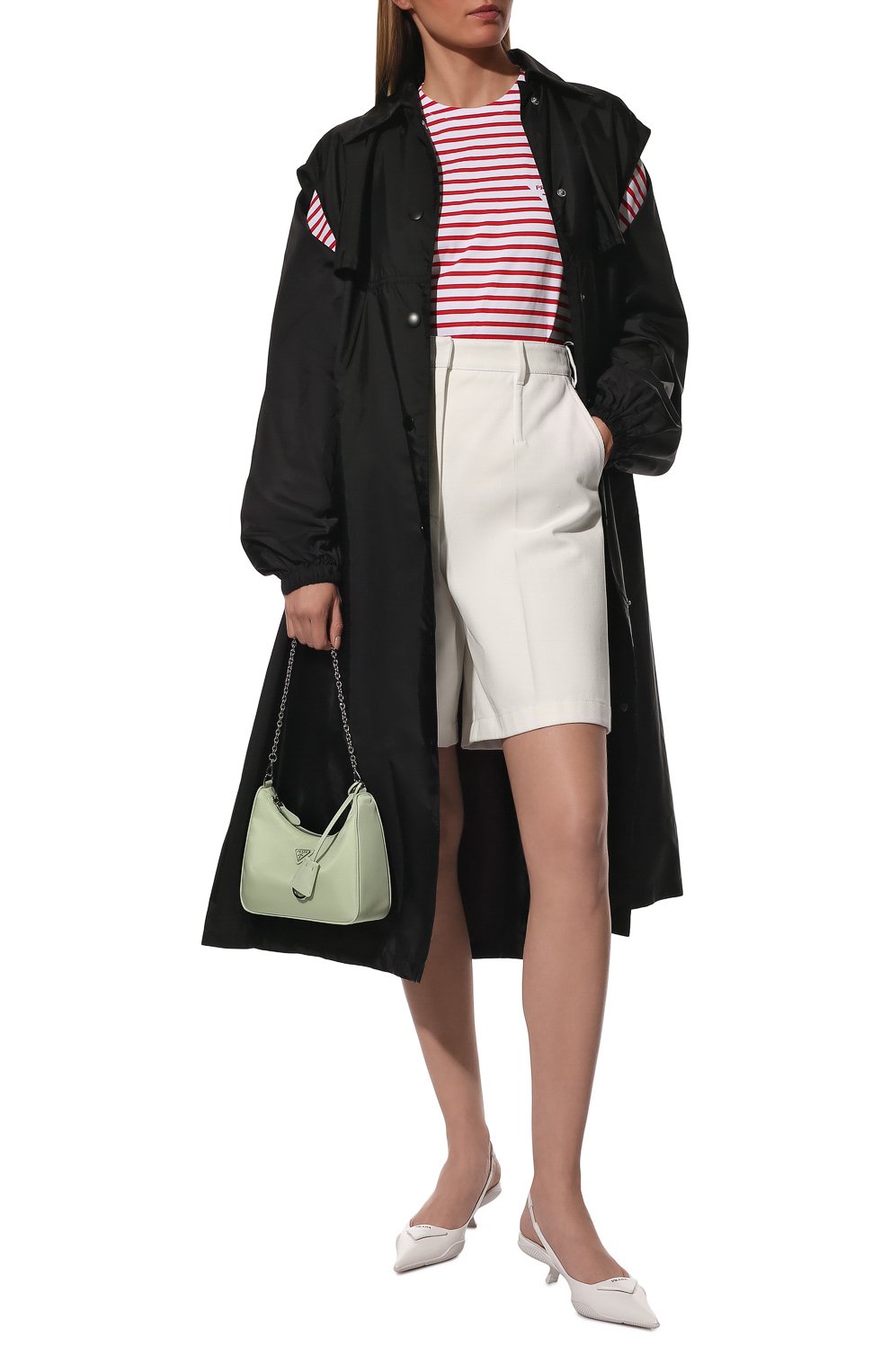 Хлопковая футболка PRADA, арт. 3590A-103D-F0970-221, фото 2