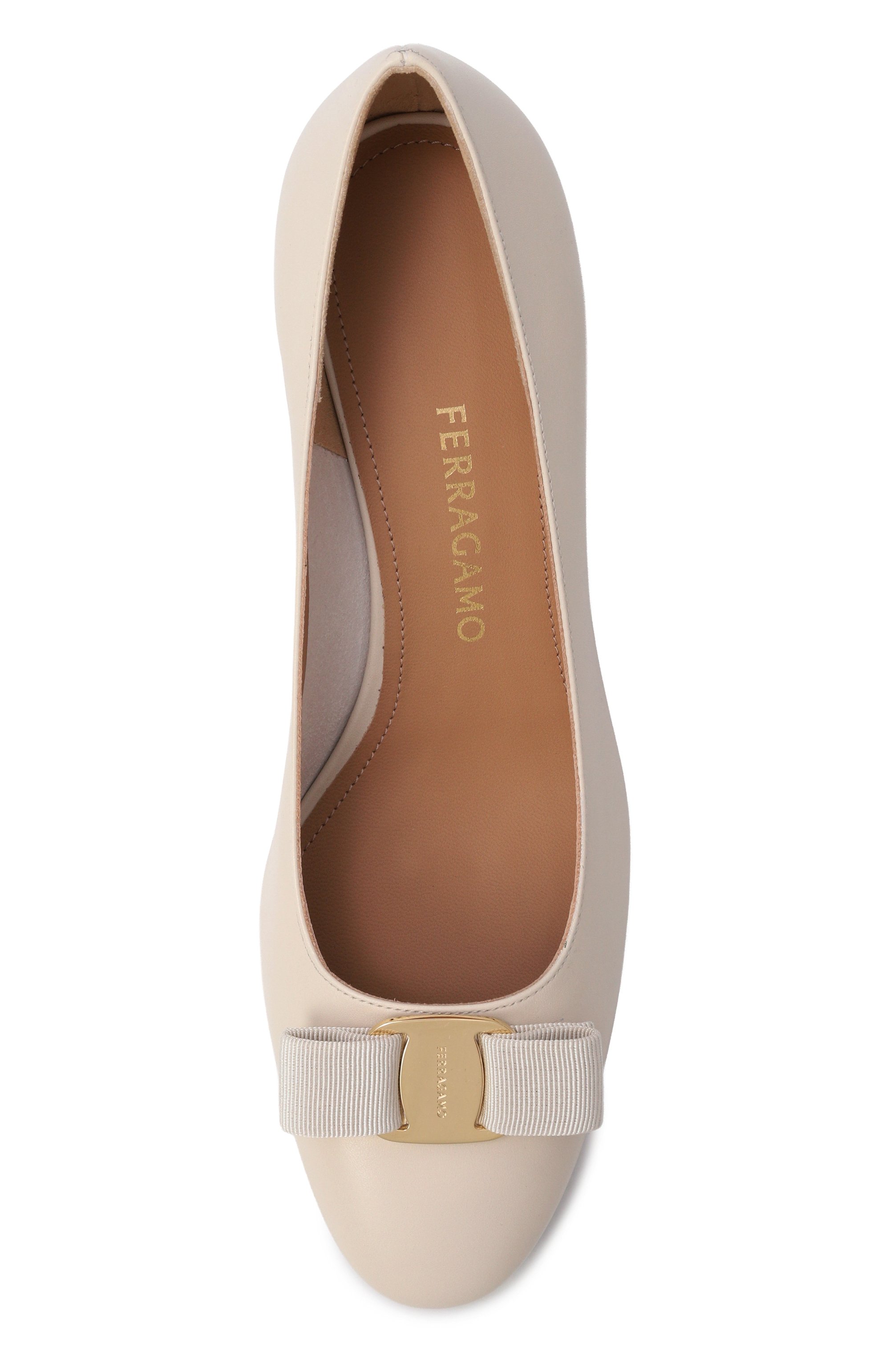 Кожаные туфли vara bow 50 FERRAGAMO, арт. 01L116/791, фото 6