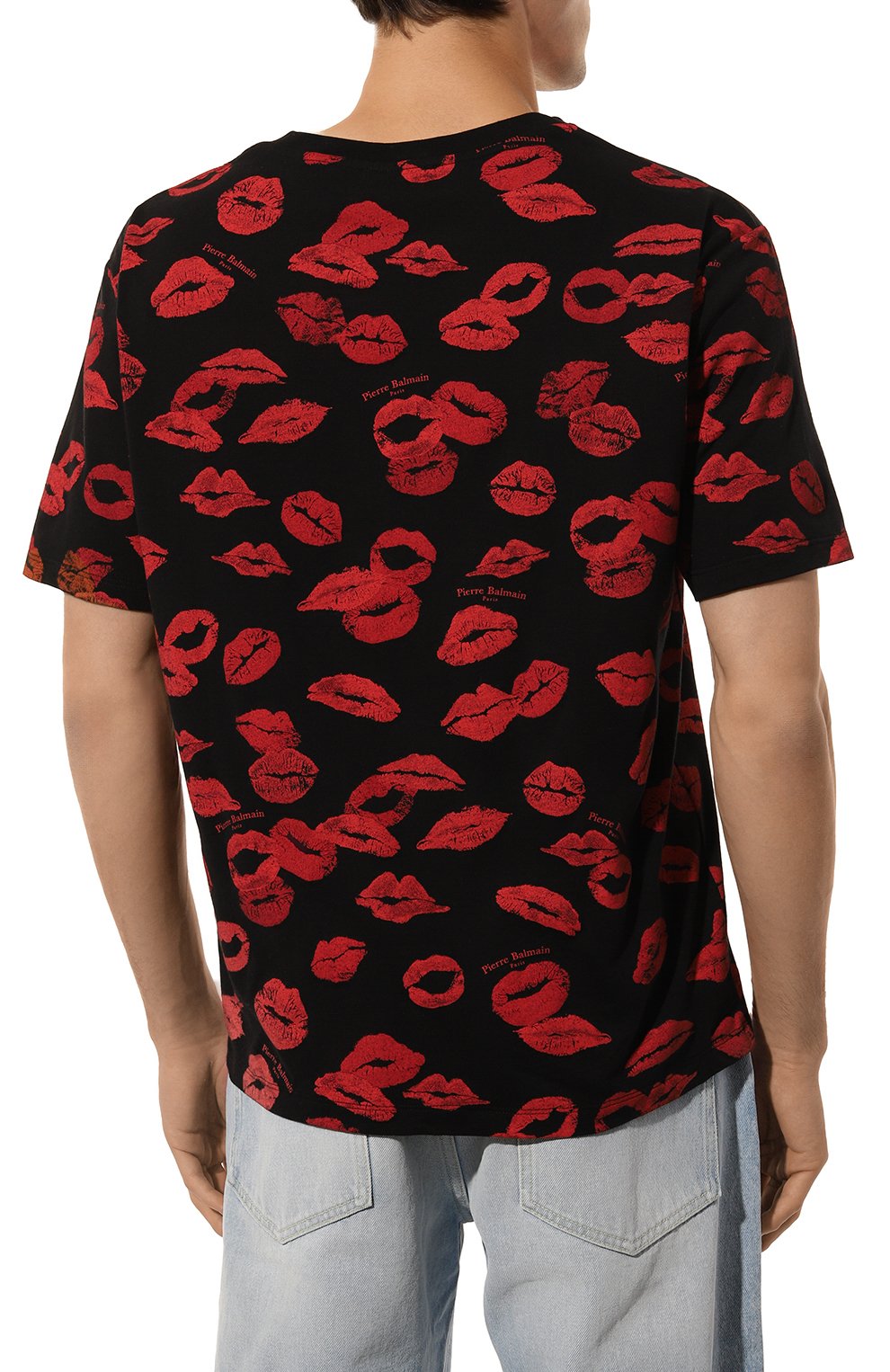 Хлопковая футболка BALMAIN, арт. DH0EG000/GE13, фото 4