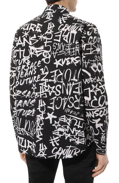 Хлопковая рубашка VERSACE JEANS COUTURE, арт. 75GAL2R0/NS301, фото 4