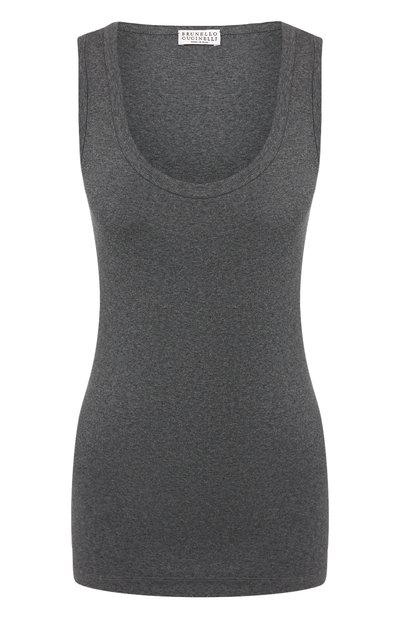 Женский хлопковый топ BRUNELLO CUCINELLI, арт. M0TC836S60