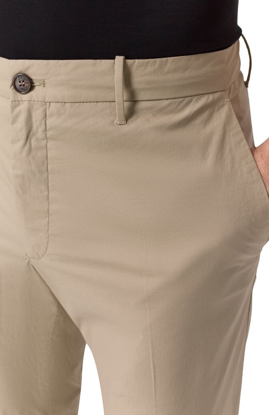 Хлопковые брюки Slowear 1W0084/9208B Бежевый  1W0084/9208B Фото 5