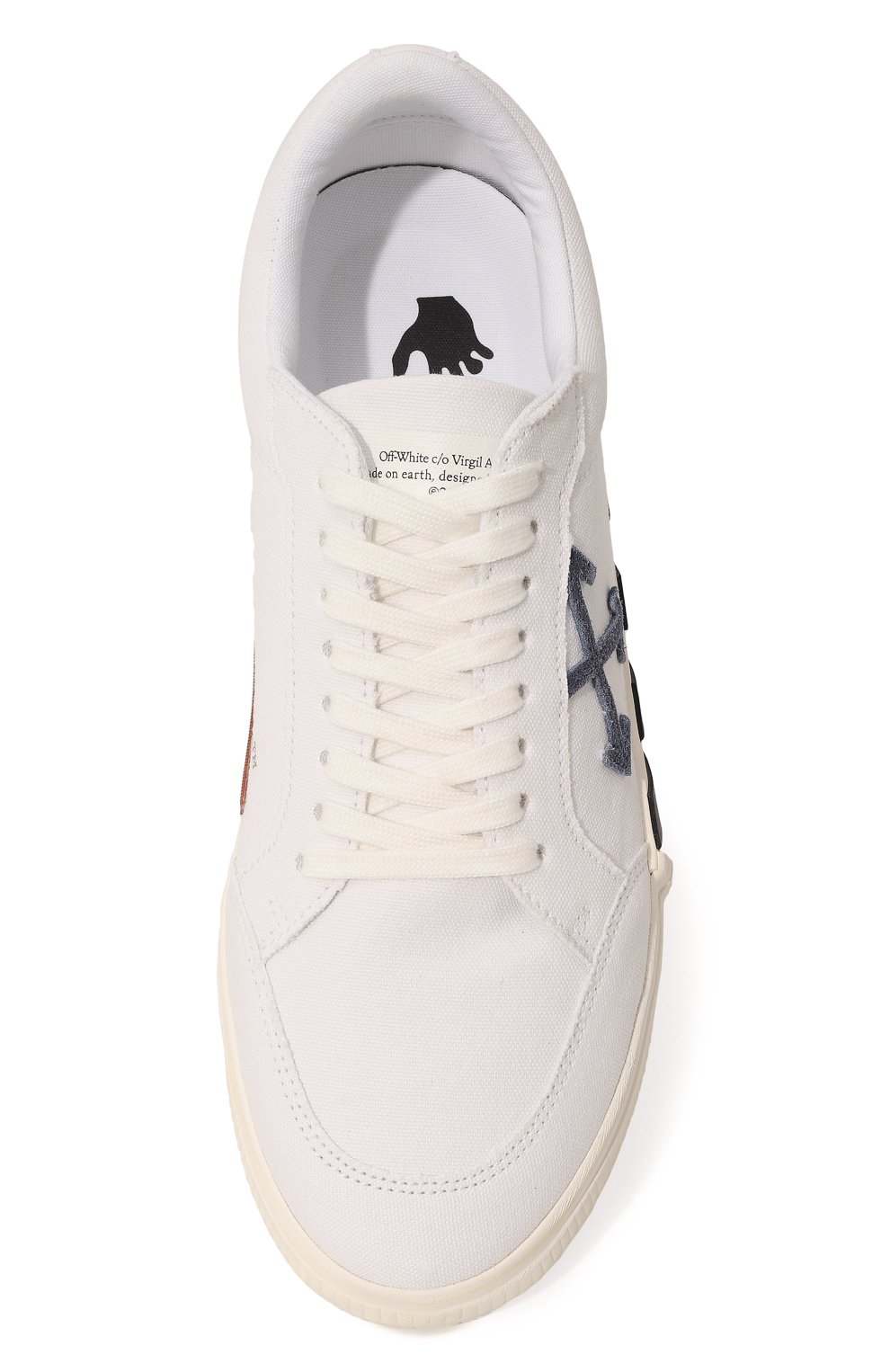 Текстильные кеды vulcanized OFF-WHITE, арт. 0MIA085S22FAB0010145, фото 6