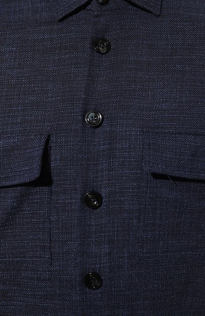 Рубашка из шерсти и шелка KITON, арт. UMC016K0643C, фото 5