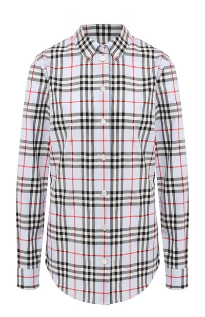 Женская хлопковая рубашка BURBERRY, арт. 8011394