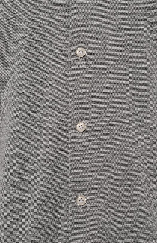 Рубашка из хлопка и кашемира Sonrisa Серый, фото 5